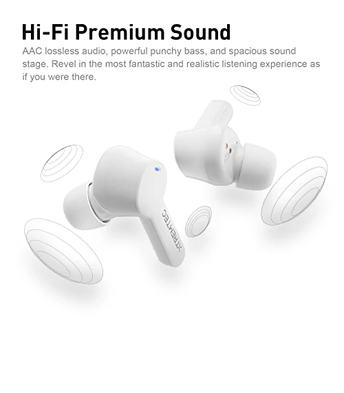 Bluetooth Noise Cancelling Wireless Earbuds — In-Ear Headphones, XTREMTEC
