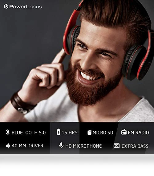 Bluetooth Over-Ear Headphones — In-Ear Headphones, PowerLocus
