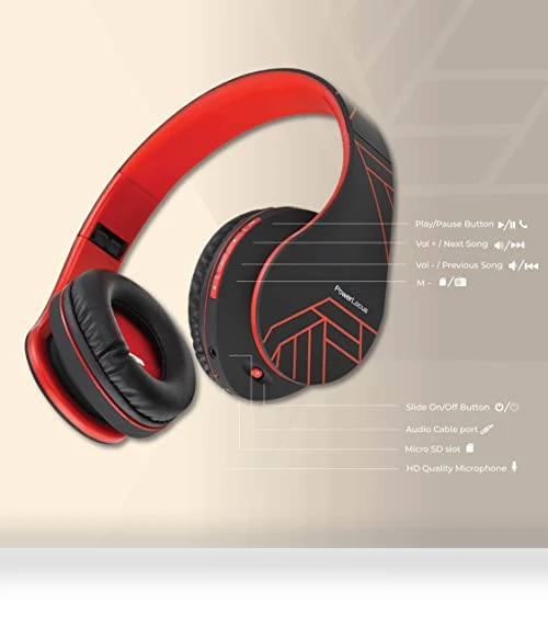 Bluetooth Over-Ear Headphones — In-Ear Headphones, PowerLocus