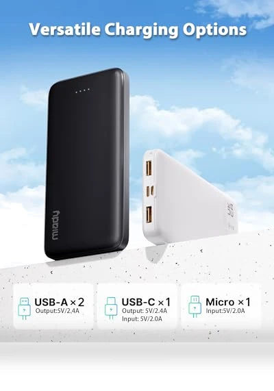Dual USB Portable Charger — Chargers, Miady