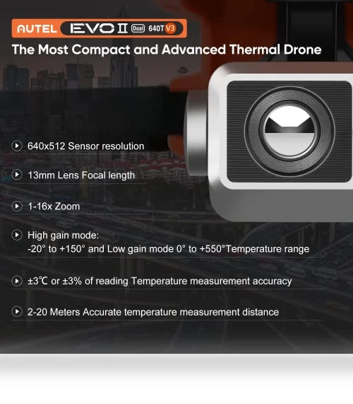 EVO II Dual 640T V3 Thermal Imaging Drone with 8K Camera — Drones & UAV Technology, Autel