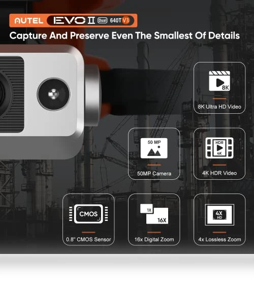 EVO II Dual 640T V3 Thermal Imaging Drone with 8K Camera — Drones & UAV Technology, Autel