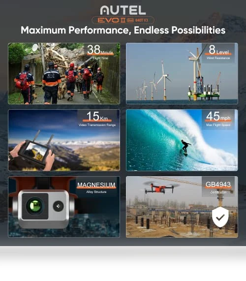 EVO II Dual 640T V3 Thermal Imaging Drone with 8K Camera — Drones & UAV Technology, Autel