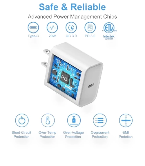 Fast Charging Wall Charger with Cable — Wall Chargers, Coreykin