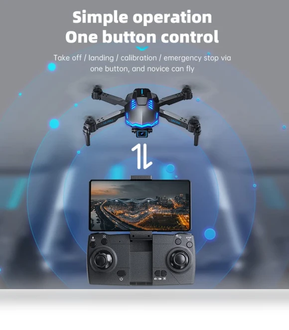 Foldable FPV Drone with 1080P Camera — Drones, HONIVON