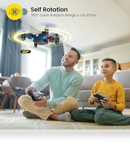 Foldable Mini Drone for Kids Beginners with Altitude Hold and 3D Flips — Flying Toys, Holy Stone
