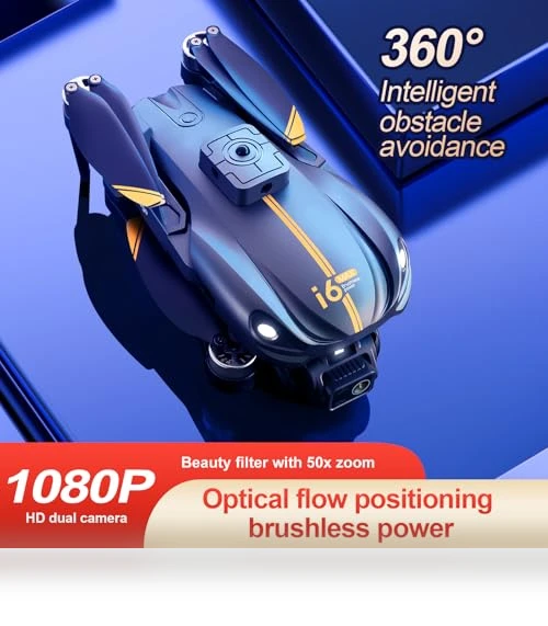 FPV Camera Drone with 1080P HD, Night Vision, Obstacle Avoidance — Drones, OKYUK