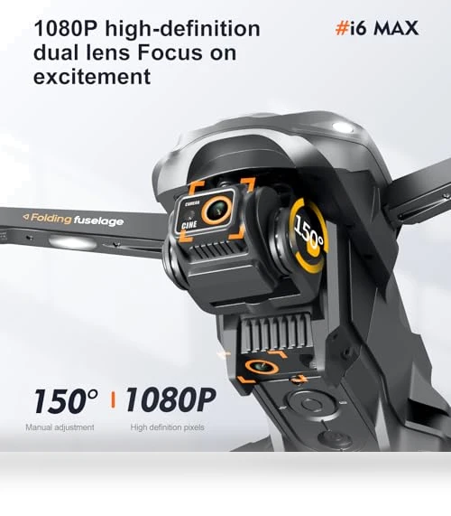 FPV Camera Drone with 1080P HD, Night Vision, Obstacle Avoidance — Drones, OKYUK