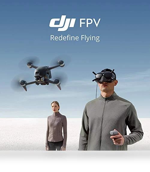 FPV Drone Combo with Remote Controller and Goggles (Renewed) — Drones, DJI