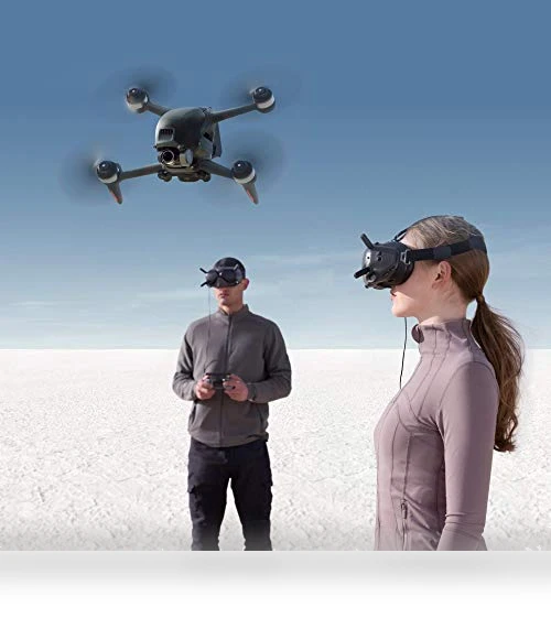 FPV Drone Combo with Remote Controller and Goggles (Renewed) — Drones, DJI