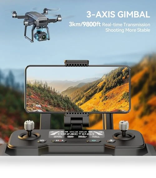GPS Drones with Camera 4K, 3-Axis Gimbal, 75Mins Flight Time — Drones, Bwine