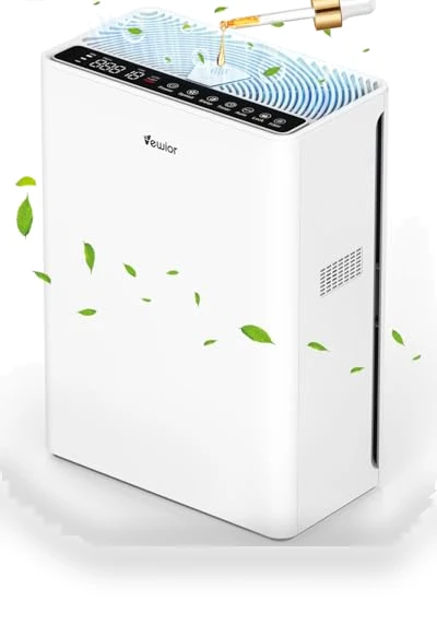 H13 HEPA Air Purifier for Large Rooms up to 2200 sqft with Fragrance Sponge and Timer — Activated Carbon Air Purifiers, VEWIOR
