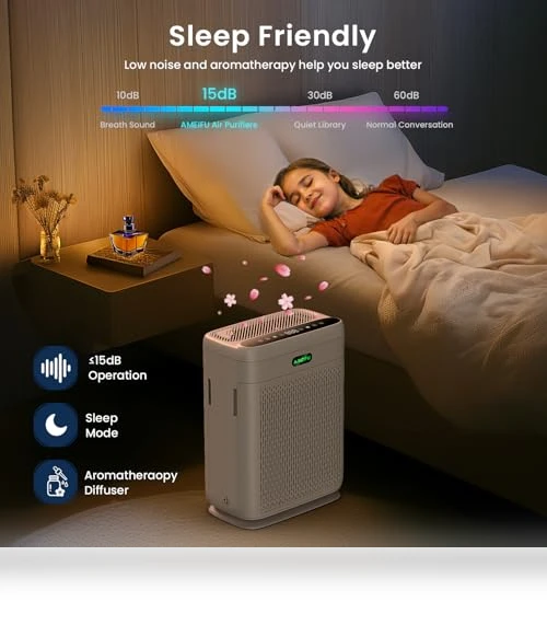 H13 HEPA Air Purifier for Large Rooms up to 2200 Sq Ft — HEPA Air Purifiers, AMEIFU