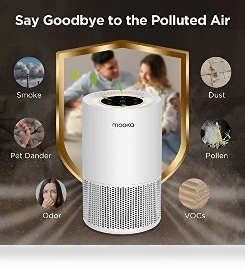 H13 True HEPA Air Purifier for Large Rooms up to 1200ft² — Air Moisturizers, Mooka