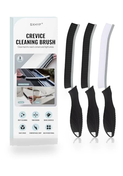 Hard Bristle Crevice Cleaning Brush - Multifunctional Gap Scrub Brush for Home Essentials — Brushes, SXhyf