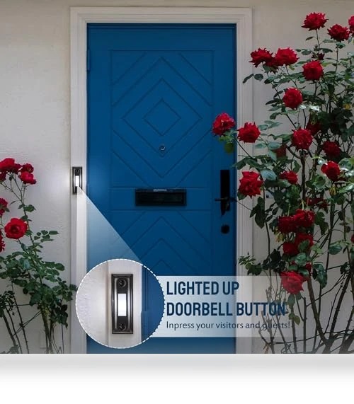 Heavy Duty Metal Doorbell Push Button with LED Light — Push Buttons, Dreyoo