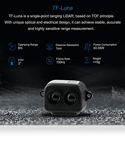 Lidar Range Finder Sensor Module TF-Luna, Single-Point Micro Ranging Module 0.2 to 8m — Laser Rangefinders, MakerFocus