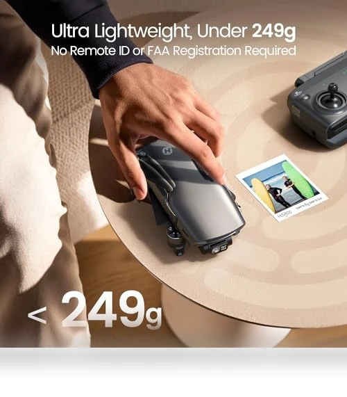 Lightweight GPS Drones with Camera 4K, 3 Axis Brushless Gimbal, Visual Tracking — Drones, Holy Stone