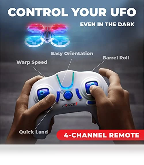 Mini Drone for Kids with LED Remote Control — Flying Toys, Force1
