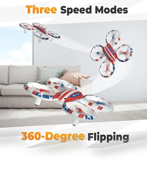 Mini Drone with LED Lights and 3D Flip for Kids and Beginners — Flying Toys, BEZGAR