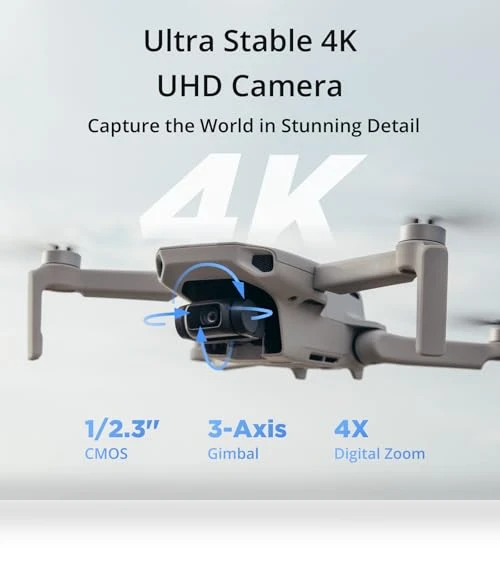 Mini GPS Drone with 4K UHD Camera, 3-Axis Gimbal, 10KM FPV Transmission — Drones, SPECTA