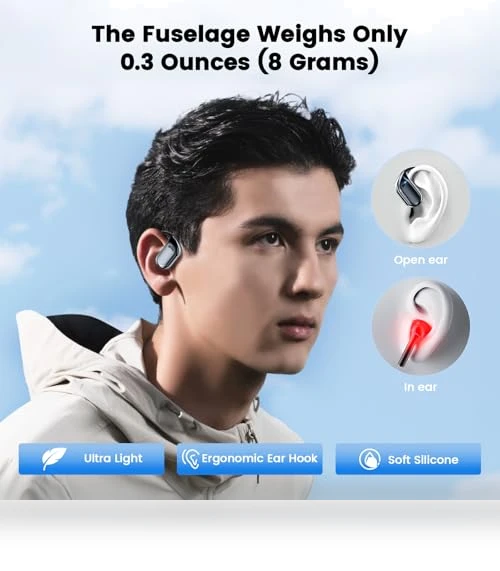 Open Wireless Bluetooth Earphones — Bluetooth Headsets, GNTOET