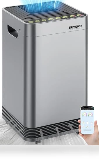 OxyPure Zero Plus Air Purifier for Large Rooms — Activated Carbon Air Purifiers, Nuwave