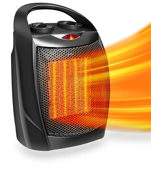 Portable Ceramic Space Heater with Thermostat, 750W/1500W — Portable Heating Solutions, Antarctic Star