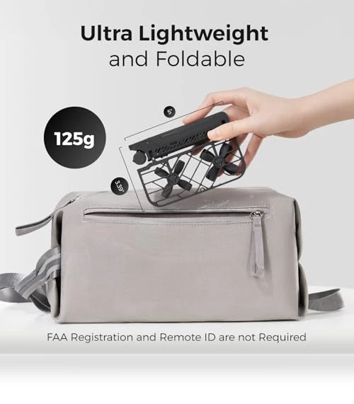 Self-Flying Camera Drone with Follow Me Mode, 2.7K HDR Video, Foldable Design — Drones & UAV Technology, HOVERAir