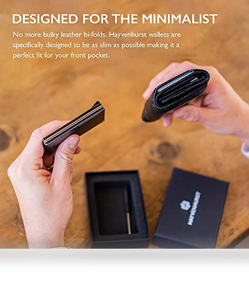 Slim RFID Blocking Wallet with Money Clip — Wallets, Hayvenhurst