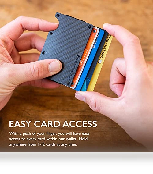 Slim RFID Blocking Wallet with Money Clip — Wallets, Hayvenhurst