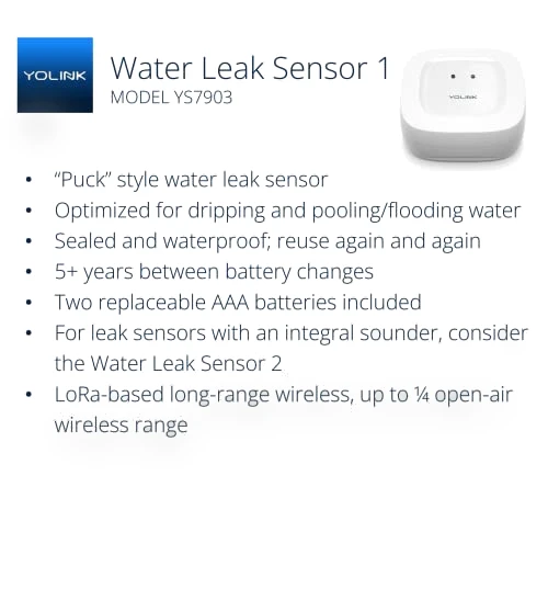 Smart Home Starter Kit with Hub & Water Leak Sensors — Water Leak Detection Systems, YoSmart