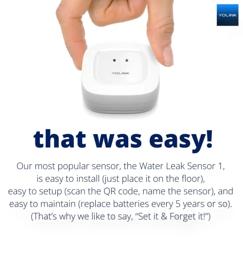 Smart Home Starter Kit with Hub & Water Leak Sensors — Water Leak Detection Systems, YoSmart