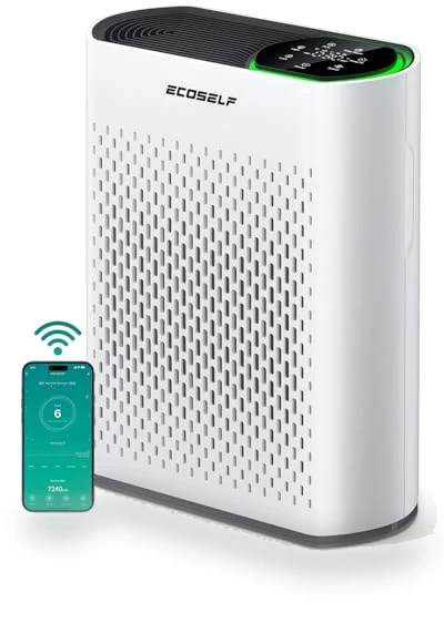 Smart WiFi Air Purifier for Large Rooms up to 1400 Ft² — Electrostatic Air Purifiers, ECOSELF