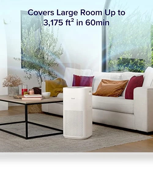 Smart WiFi Air Purifier for Large Rooms up to 3175 Sq. Ft — Activated Carbon Air Purifiers, LEVOIT