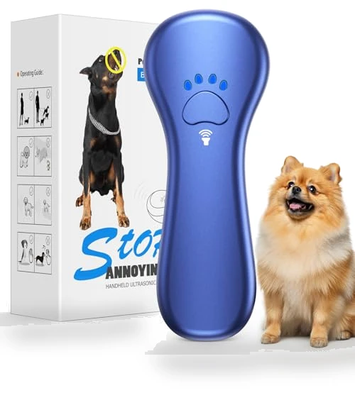 Ultrasonic Dog Bark Deterrent, Rechargeable Anti Barking Device for Dogs — Sonic Deterrents, Ahwhg