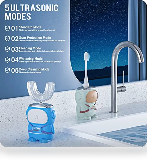 Ultrasonic Kid's U-Shaped Electric Toothbrush — Kids' Electric Toothbrushes, RexCodar