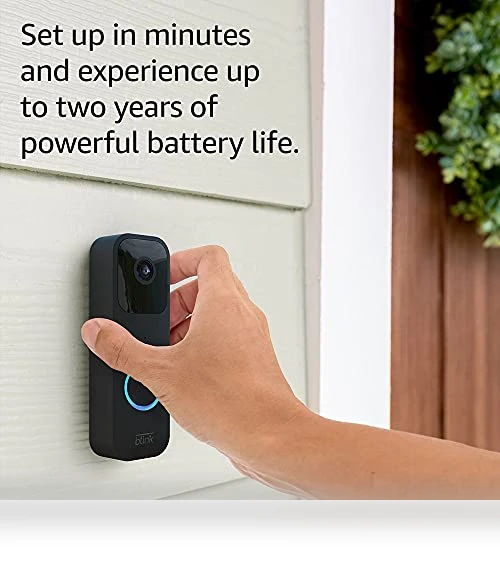 Video Doorbell with Sync Module 2, Two-year battery life, HD video — Smart Home Security, Blink
