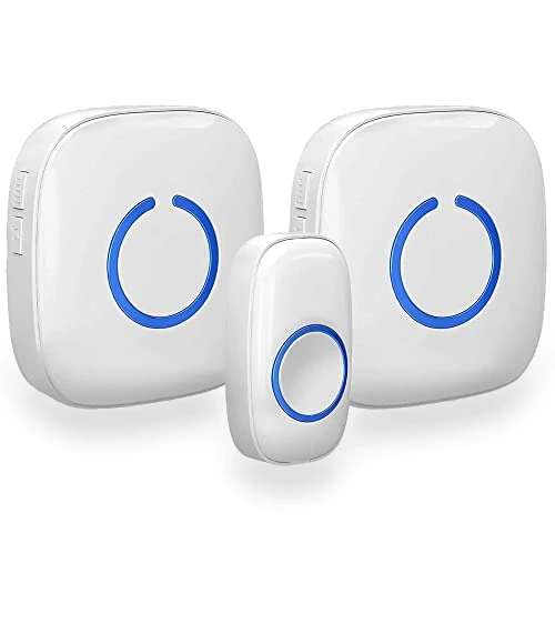 Wireless Doorbell Kit with LED Flash - 1 Button & 2 Chime Receivers — Kits, SadoTech