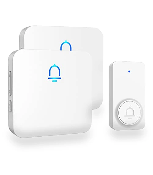 Wireless Doorbell with 1000ft Range, Adjustable Volume, 32 Melodies — Push Buttons, SECRUI