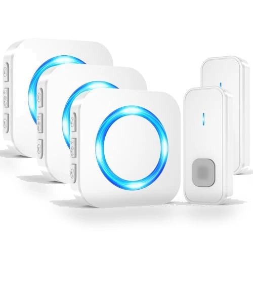 Wireless Doorbell with 55 Chimes, 1300ft Range, IP55 Waterproof — Kits, SURFOU