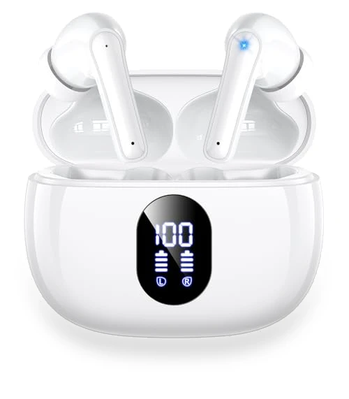 Wireless Earbuds with Big Bass Stereo Sound — In-Ear Headphones, ZZU