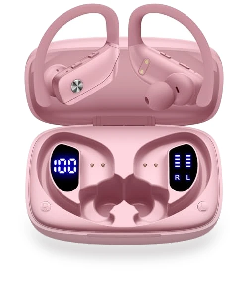 Wireless Earbuds with LED Display — In-Ear Headphones, BMANI