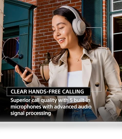Wireless Premium Noise Canceling Overhead Headphones with Mic — In-Ear Headphones, Sony