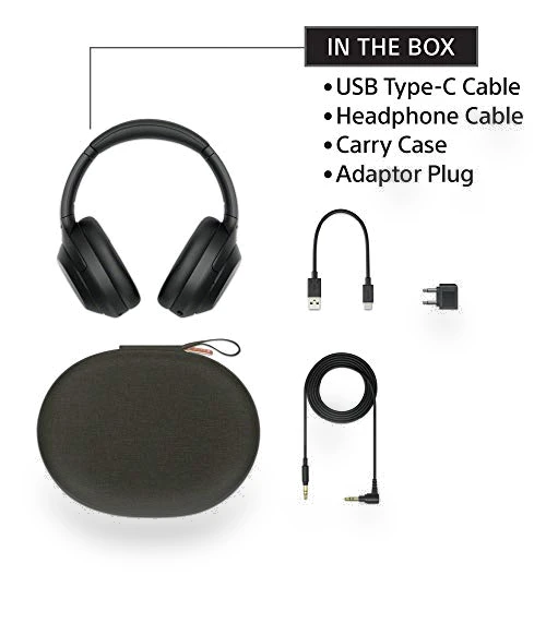 Wireless Premium Noise Canceling Overhead Headphones with Mic — In-Ear Headphones, Sony