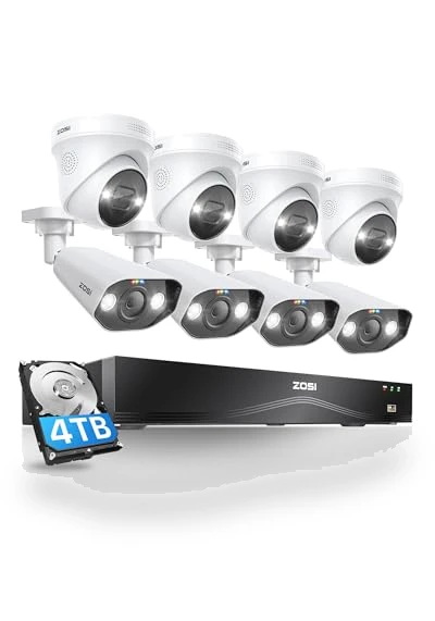 16CH 4K PoE Security Camera System — Smart Home Security, ZOSI