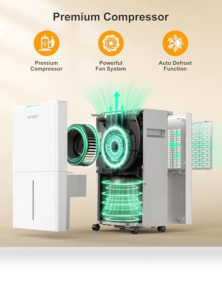 4000 sq.ft Dehumidifier — Air Moisture Control, Wpsoert