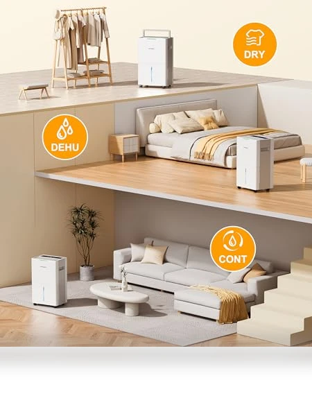 4000 sq.ft Dehumidifier — Air Moisture Control, Wpsoert
