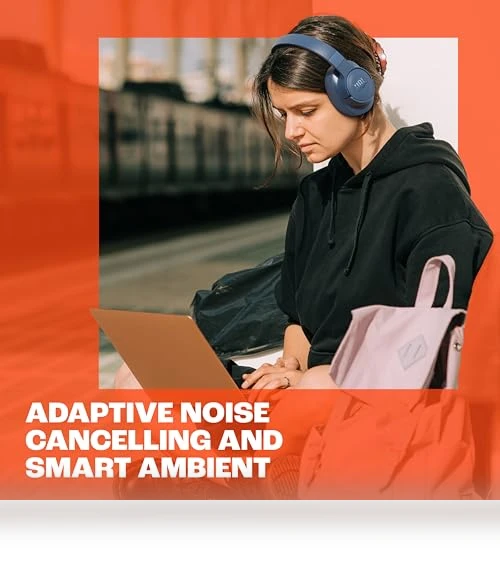 Adaptive Noise Cancelling Wireless Over-Ear Headphones — In-Ear Headphones, JBL