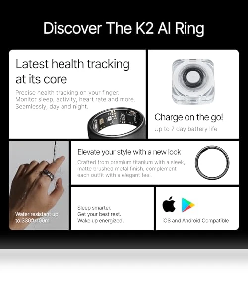 AI Smart Ring with Kalm Patch — Health & Fitness, Bok Healthcare